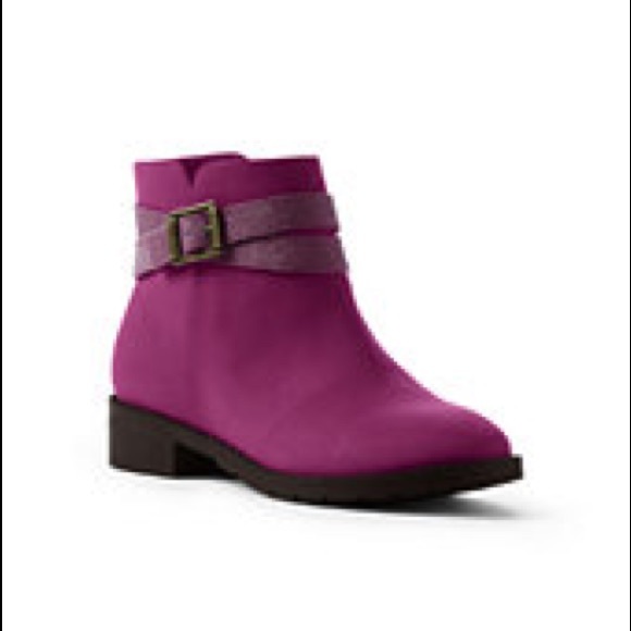 Lands’ end girl ankle wrap bootie - Picture 2 of 6